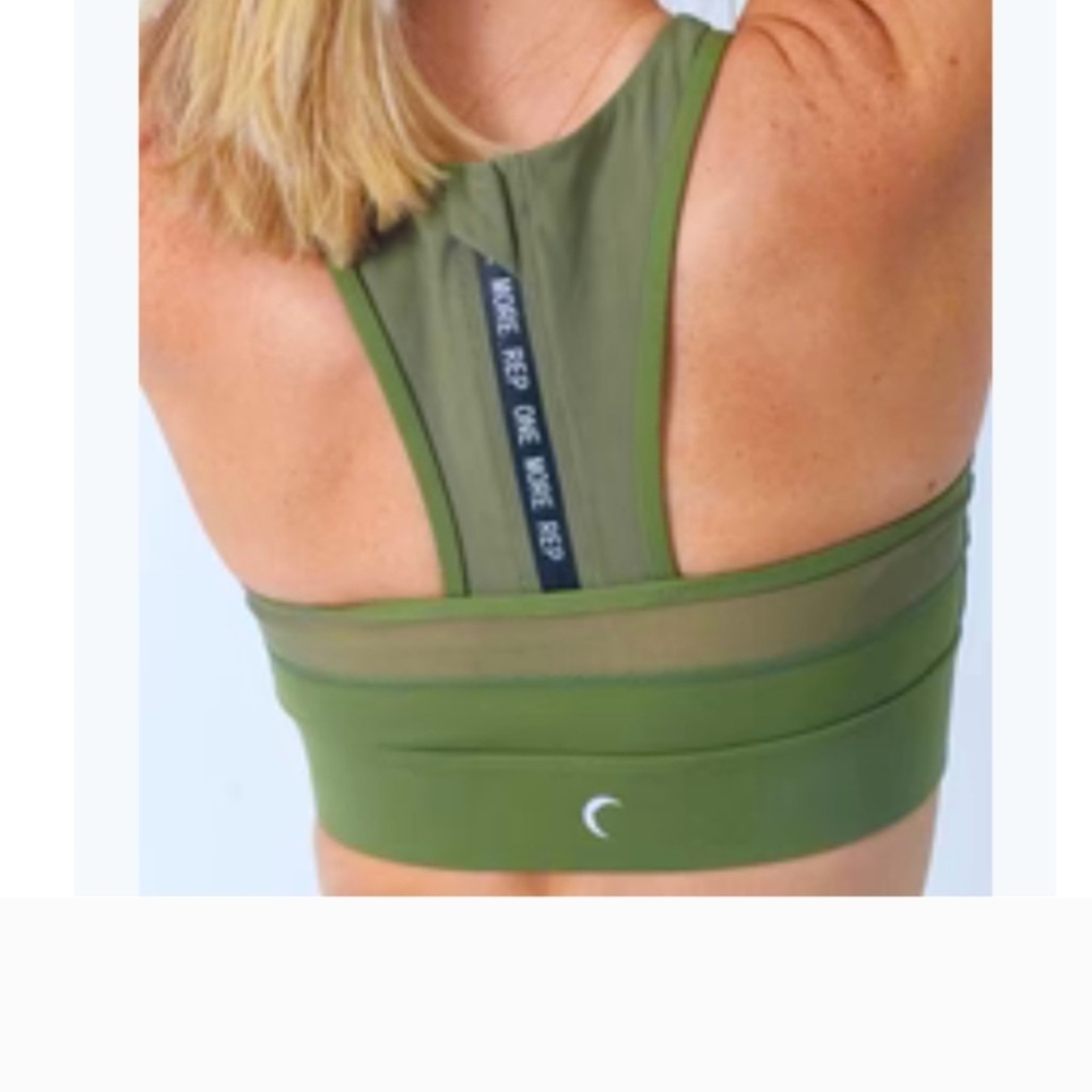 Awesome Zyia Olive Green All Star Sports Bra